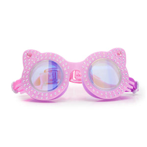 Paw Print Pink Kitten Swim Goggles