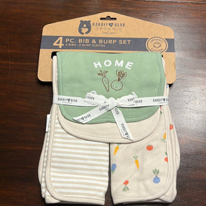 Organic 4pc Bip & Burp Set -- Home Grown