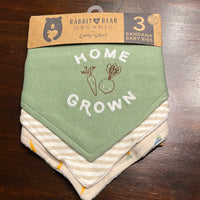 Organic Bandana Bibs - Home Grown