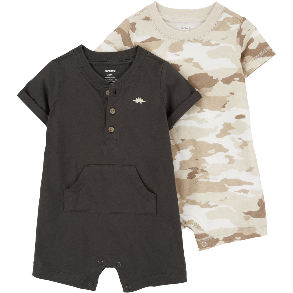 2-Pack Cotton Rompers