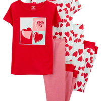 4-Piece Cherry 100% Snug Fit Cotton PJs