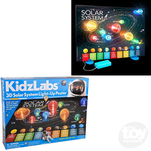 KidzLabs /3d Solar System Light-Up Poster