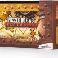 Constantin Puzzle Box #3 - Find The Hidden Compartment in This Most Advanced Wooden Puzzle Pox from Recent Toys - Brainteaser Fun for Ages 14 and Up