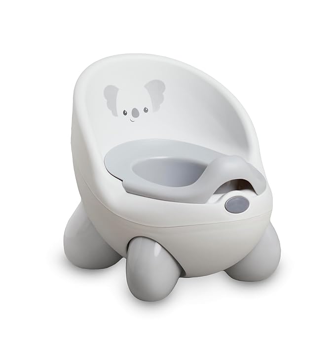 Infantino Potty Pals Potty Seat - Potty Training Toilet, Removable Bowl with Splashguard, Slip Resistant Feet, Gray Koala