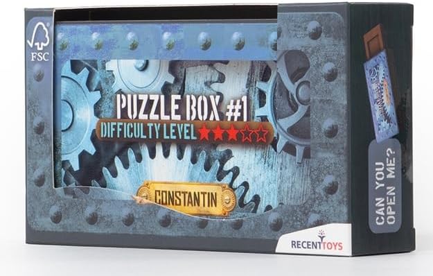 Constantin Puzzle Box #1 - Find The Hidden Compartment in This Brainteaser Puzzle from Recent Toys for Ages 14 and up