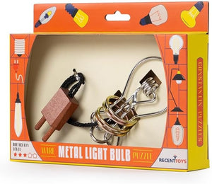 Constantin Metal Light Bulb Brainteaser Mechanical Puzzle from Recent Toys - Fun for Ages 14 and Up