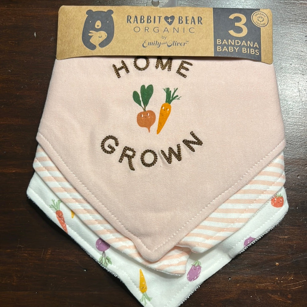 Organic Bandana Bibs - Be Brave