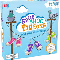 Shoe Shoo Pigeons! Game, Send Your Shoes Flying! A Fun Board Game for Ages 6+