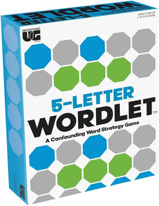 | 5 Letter Wordlet Game for 2 to 4 Players Ages 8 and Up