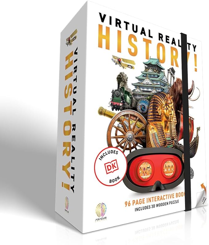 Virtual Reality History! - Illustrated Interactive VR Book and STEM Learning Activity Set - for Ages 8 and Up