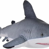 Naturekins Great White Shark, Stuffed Animal, 12 Inches, Plush Toy, Fill is Natural Rubber