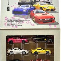 Japan Street Theme 6 Piece Set Diecast Model Cars