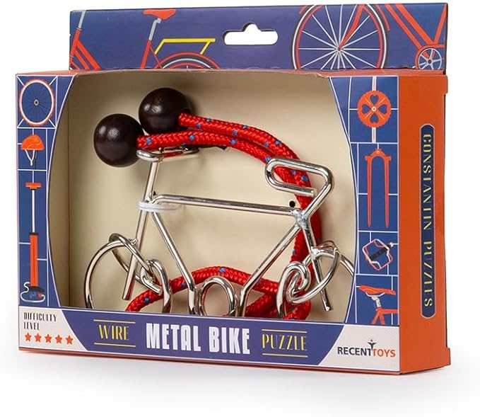 Constantin Metal Bike Puzzle Brainteaser from Recent Toys - Advanced Problem Solving Fun for Ages 14 and Up