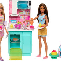 Barbie - Celebration Fun Baking & Kitchen with Dolls Playset