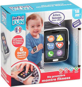 Infini Fun - My First Fitness Watch - The First Imitation Fitness Watch for Toddlers - Multi-Learning Imitation Toy from 18 Months