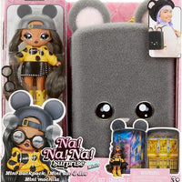 Na! Na! Na! Surprise Mini Backpack Series 2 Marisa Mouse Fashion Doll, Fuzzy Gray Mouse Backpack, Gift for Kids, Ages 4 5 6 7 8+ Years