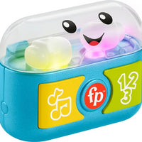 Fisher-Price Baby & Toddler Toy Laugh & Learn Play Along Ear Buds with Music Lights & Fine Motor Activities for Infants Ages 6+ Months