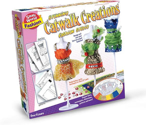 Stunning Catwalk Creations Fashion Design Kit for Girls - Sewing Kit for Girls - DIY Fashion Studio Includes Mannequins, Fabrics & More - Arts and Craft Kits for Kids Age 8+