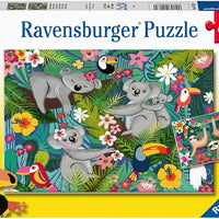 Ravensburger Koalas and Sloths 2 x 24 Piece Jigsaw Puzzle Set for Kids - 05183 - Every Piece is Unique, Pieces Fit Together Perfectly