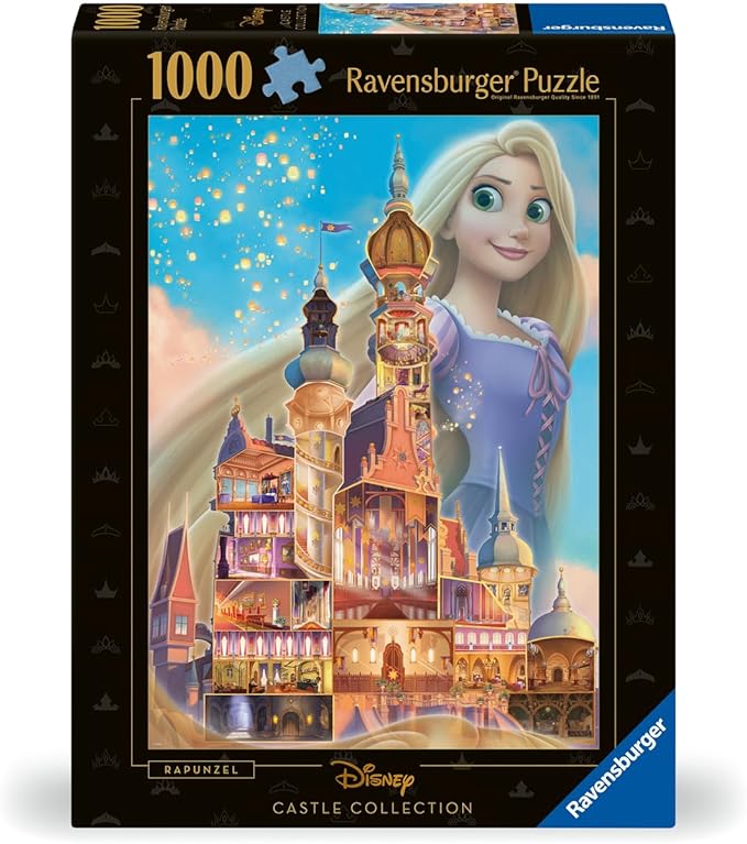 Ravensburger Disney Castle Collection: Rapunzel 1000 Piece Jigsaw Puzzle for Adults - 12000264 - Handcrafted Tooling, Made in Germany, Every Piece Fits Together Perfectly