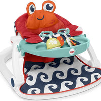 Fisher-Price Sit-Me-Up Floor Seat with Tray, Crab