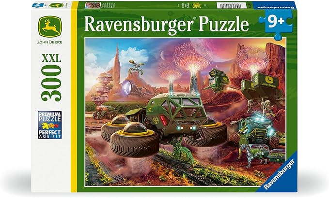 Ravensburger Future John Deere 300 XXL Piece Jigsaw Puzzle for Kids - Every Piece is Unique, Pieces Fit Together Perfectly