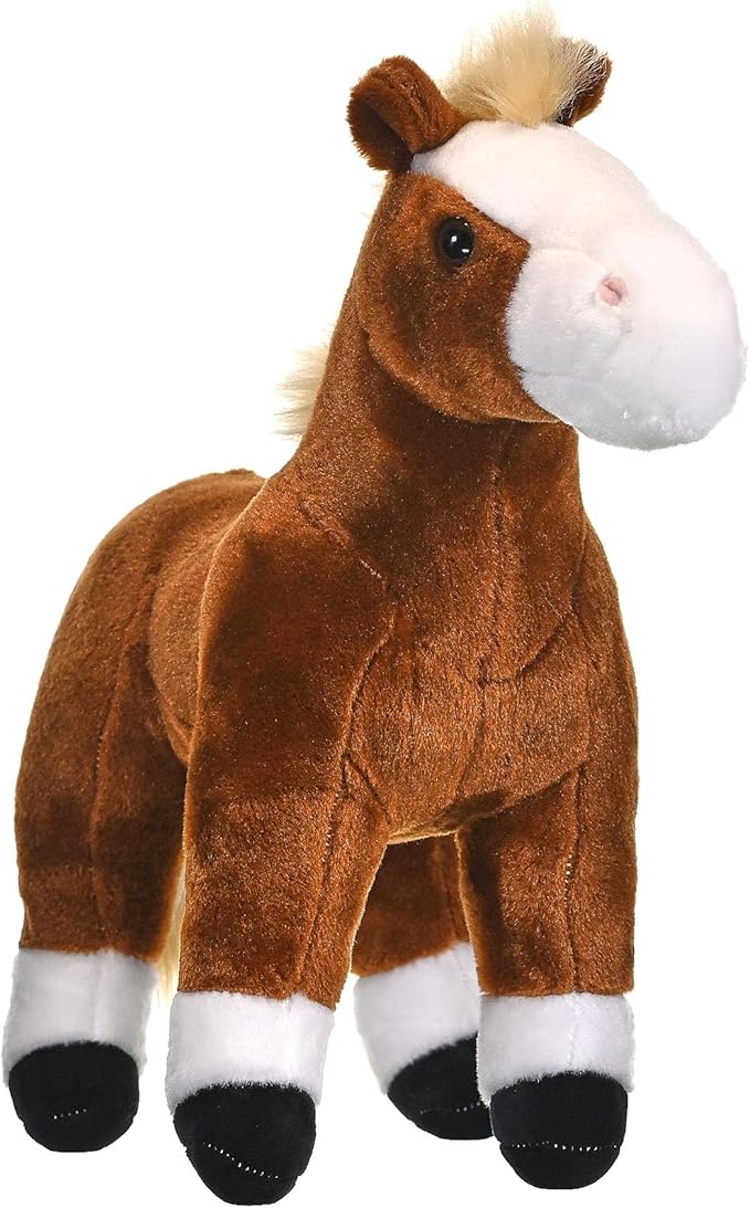 Horse Plush, Stuffed Animal, Plush Toy, Gifts for Kids, Cuddlekins, Brown 12 Inches