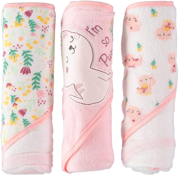 Rene Rofe Baby Girls' and Baby Boys' Bed & Bath Collection Hooded Towels 25