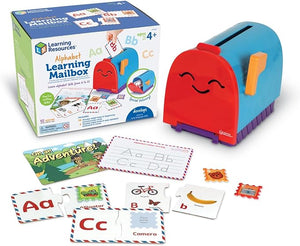 Learning Resources Alphabet Learning Mailbox - ABC Learning Toys for Kids Ages 4+, Montessori Preschool Toys, Fine Motor Skills,Alphabet Learning Toys