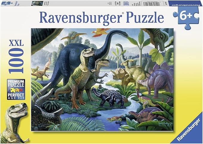 Ravensburger Land of The Giants | 100-Piece Jigsaw Puzzle for Kids | Unique and Durable Pieces | Foster Creativity and Concentration | FSC Certified