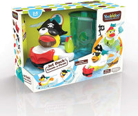 Yookidoo Jet Duck Pirate Bath Toy with Powered Water Cannon Shooter - Sensory Development & Bath Time Fun for Kids - Ages 2+
