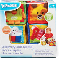 Discovery Soft Blocks for Infants and Toddlers Ages 3-18 Months; Textures, Shapes and Sounds to Engage The Senses
