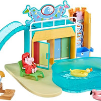 Peppa Pig Toys Peppa's Waterpark Playset, Peppa Pig Playset with 2 Peppa Pig Figures, Preschool Toys for 3 Year Old Girls and Boys and Up