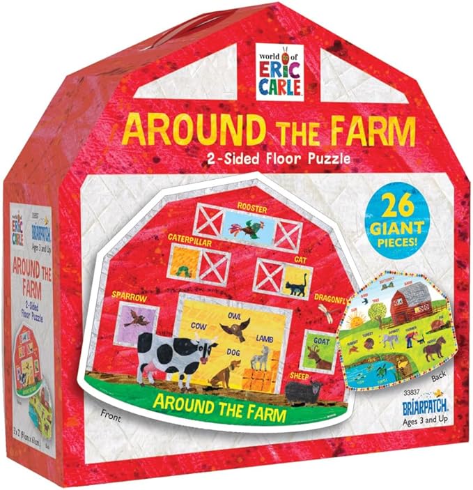 The World of Eric Carle Around the Farm 2-Sided Floor Puzzle, Grades PreK +