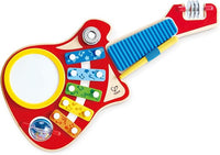 Hape 6-in-1 Music Maker | Colorful 6 Instrument Guitar Shaped Musical Toy for Ages 18 Months+
