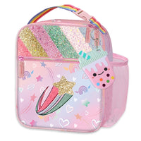 Hot Focus Rainbow Insulated Lunch Bag For Girls