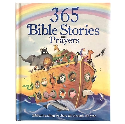 365 Bible Stories and Prayers Padded Treasury - Gift for Easter, Christmas, Communions, Baptism, Birthdays (Little Sunbeams