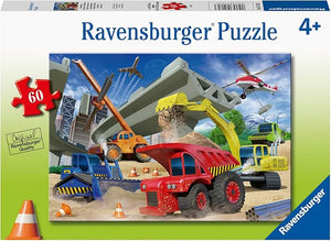 Ravensburger Construction Trucks 60 Piece Jigsaw Puzzle for Kids - 05182 - Every Piece is Unique, Pieces Fit Together Perfectly