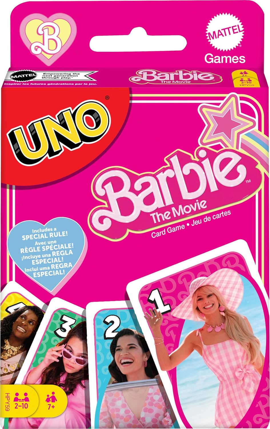 UNO Barbie The Movie Card Game