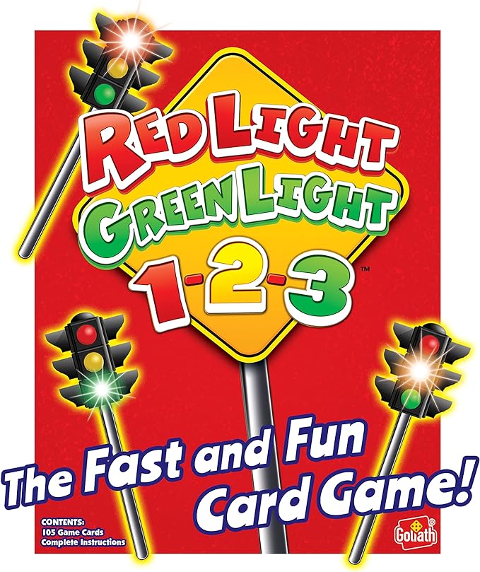 Red Light, Green Light, 1-2-3 - Card Game for Ages 5 and Up