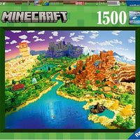 Ravensburger World of Minecraft 1500 Piece Jigsaw Puzzle for Adults - 17189 - Every Piece is Unique, Softclick Technology Means Pieces Fit Together Perfectly