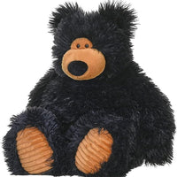 Snuggleluvs, Black Bear, Stuffed Animal, 15 inches, Gift for Kids, Weighted Plush Toy, Fill is Spun Recycled Water Bottles