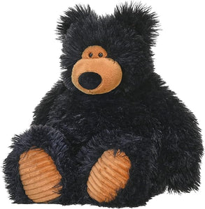 Snuggleluvs, Black Bear, Stuffed Animal, 15 inches, Gift for Kids, Weighted Plush Toy, Fill is Spun Recycled Water Bottles