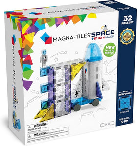 MAGNA-TILES Space 32-Piece Magnetic Construction Set, The Original Magnetic Building Brand