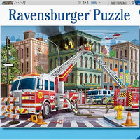 Ravensburger Fire Truck Rescue - 100 Piece XXL Jigsaw Puzzle for Kids | Unique and Perfectly Fitted Pieces | Colorful Design with Matte Finish | Educational and Fun Toy