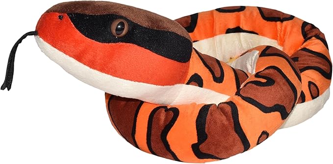 Eastern Cottonmouth, Snake Plush, Stuffed Animal, Plush Toy, Kids Gifts, 54 inches