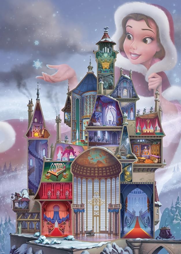 Ravensburger Disney Castle Collection: Belle 1000 Piece Jigsaw Puzzle for Adults - 12000262 - Handcrafted Tooling, Made in Germany, Every Piece Fits Together Perfectly