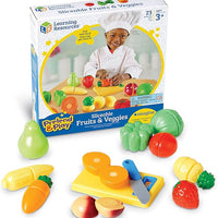 Pretend & Play Sliceable Fruits & Veggies,Multi-color