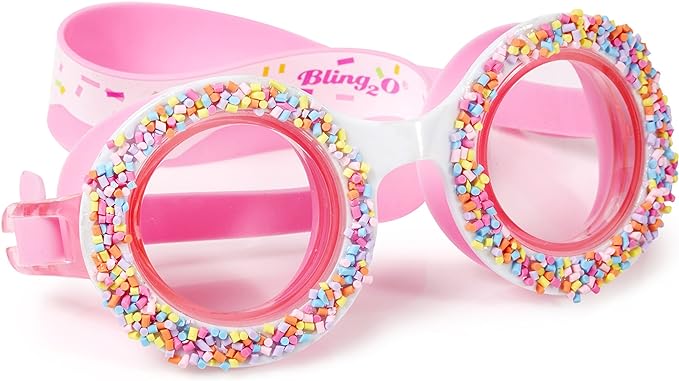 Summer Shaved Ice Design - Round Anti Fog Goggles with Hard Case One Size Fits All Pink