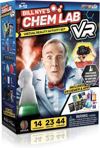 Bill Nye's Science Squad |Chem Lab VR - Virtual Reality Kids Science Kit, Book and Interactive Learning Activity Set | for Ages 8 and Up